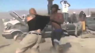 Street Fight Black vs White Guy NEW 2014