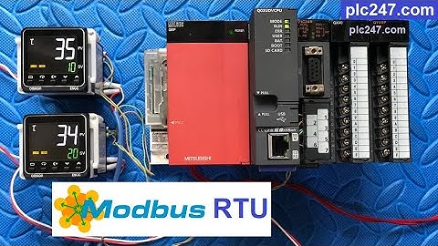 Mitsubishi QJ71C24N "Modbus RTU" Omron E5CC Tutorial