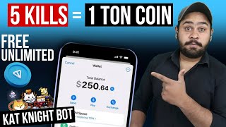 1 Kill = 1 Ton Coin | Play Game And Earn Free Ton Coin Daily  Using Kat Knight Telegram Bot |TonCoin screenshot 4