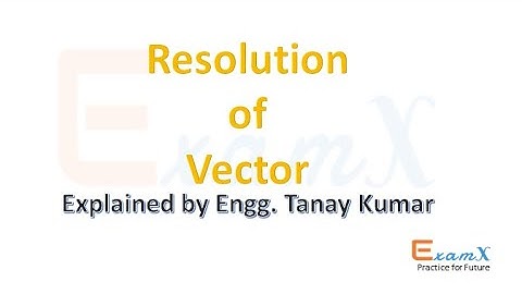 H C  Verma : Resolution of Vector