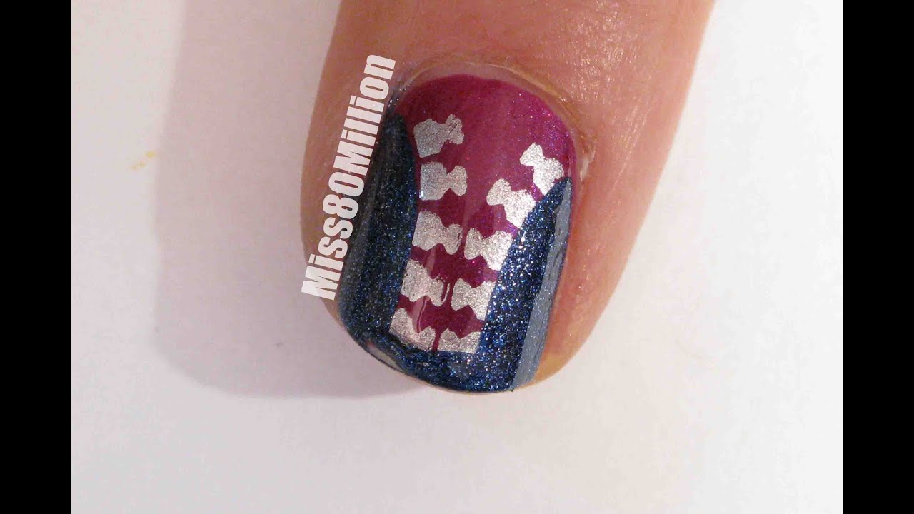 Zipper Stamping Nail Art Tutorial [BM202] YouTube