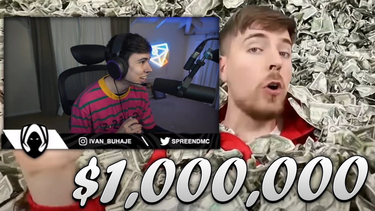 SPREEN REACCIONA a MrBeast REGALA UN MILLON DE DOLARES!