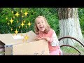 Катя получила подарки от бабушки на день рождение Katy unboxing the package Распаковка посылки