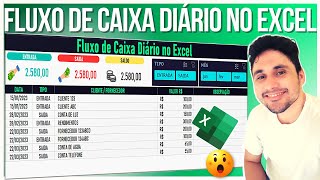 Como Fazer Planilha de Fluxo de Caixa Diário Simples e Fácil no Excel