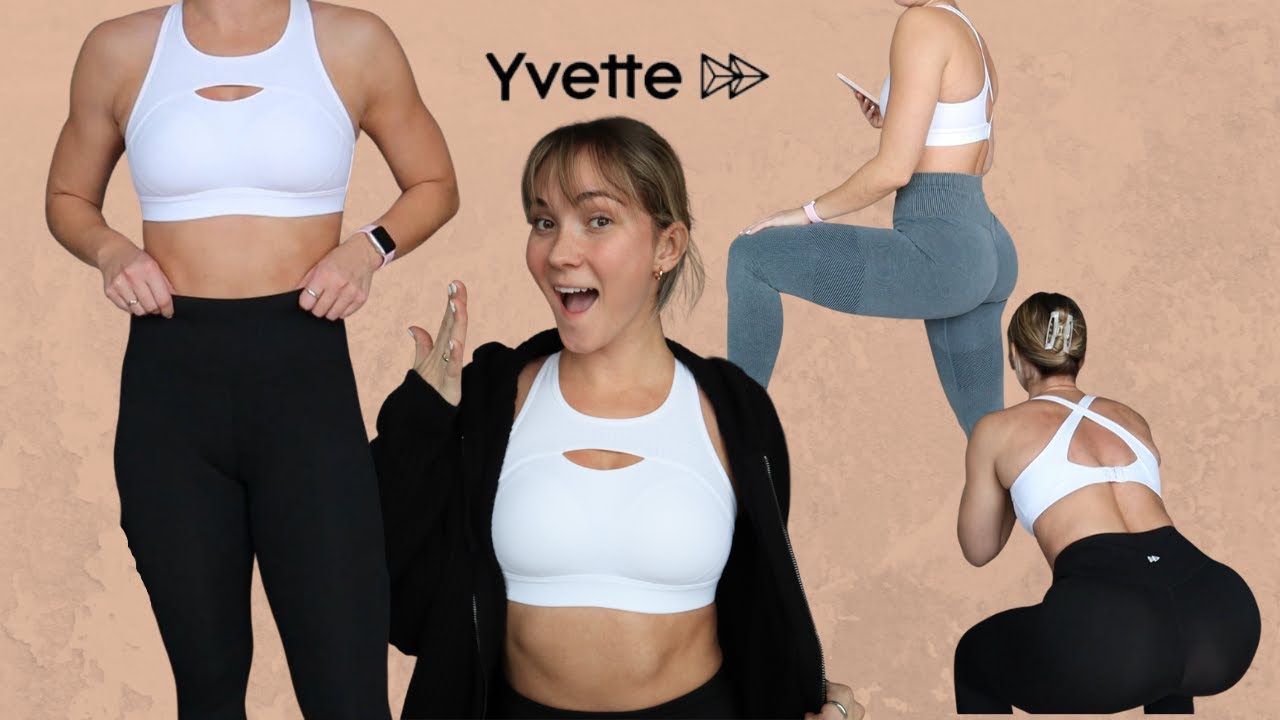 BEST SPORTS BRAS EVER!  YVETTE TRY-ON HAUL + REVIEW 