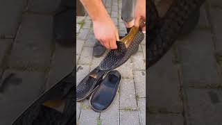 Product Link in Comments ▶️ Japanese Style Casual Leather Slip-on Shoe