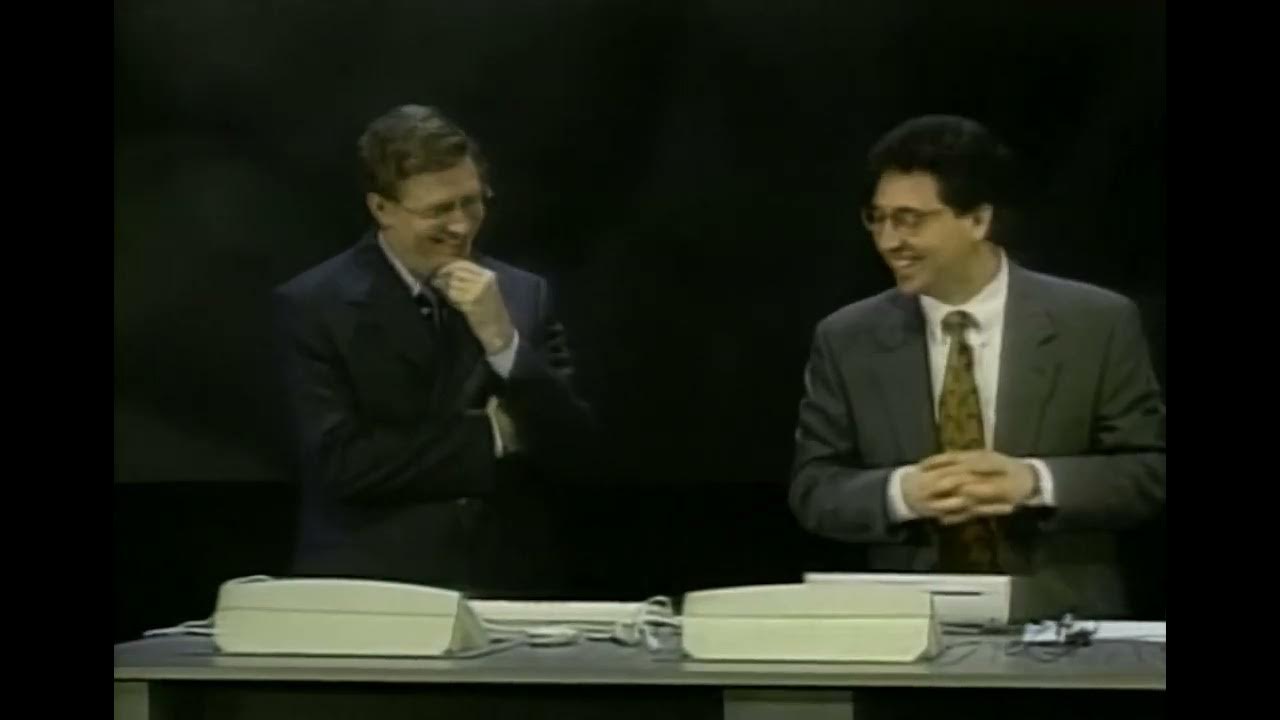 Windows 98 blue screen crash live at COMDEX 1998 (HD Quality) Bill Gates and Chris Capossela