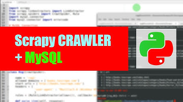 Scrapy CRAWLER | MySQL and Python | minimalist version for Web Scraping 