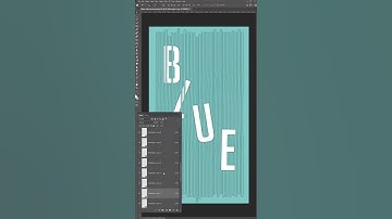 Text behind object effect in photoshop - Graphic Design Poster