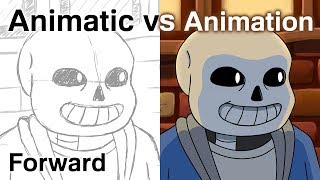 Forward - Animatic/Animation Comparison - Undertale Anime Op