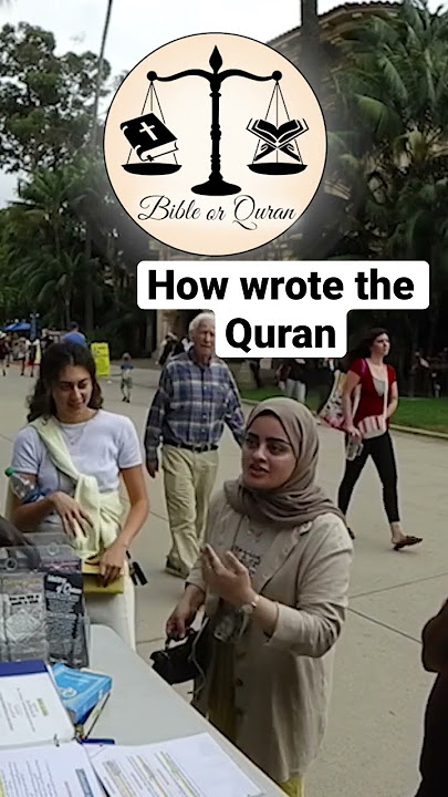 How wrote the Quran / #shorts # islam #koran #dawah #balboapark