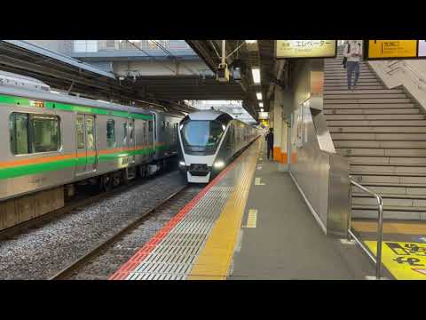 東海道線 特急サフィール踊り子号E261系RS-1 大船駅通過シーン