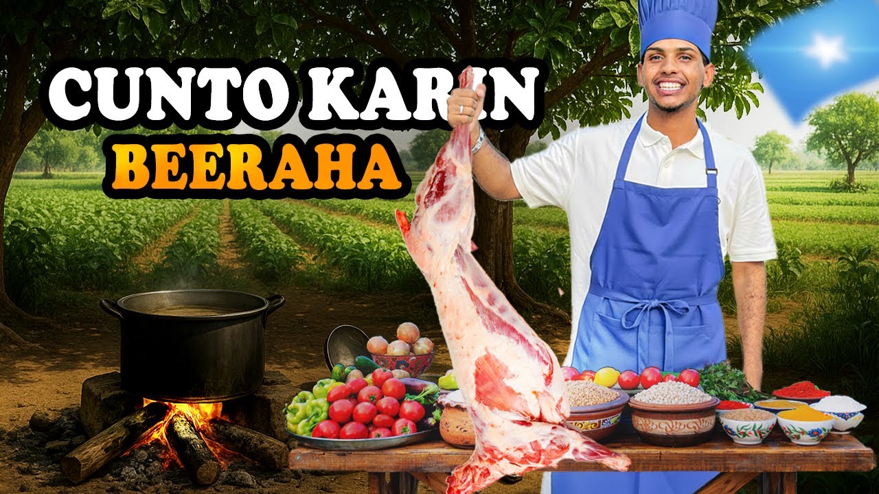 Cooking Somali Goat in the Farms 🇸🇴🌿 | A Peaceful Day with Friends, Nature & Traditional Food