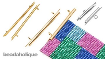 How to Use Slide End Tubes for Miyuki Delica Bead Weaving