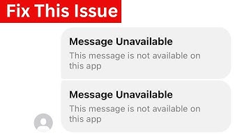 Message Unavailable Messenger | This Message is Not Available on This App Messenger