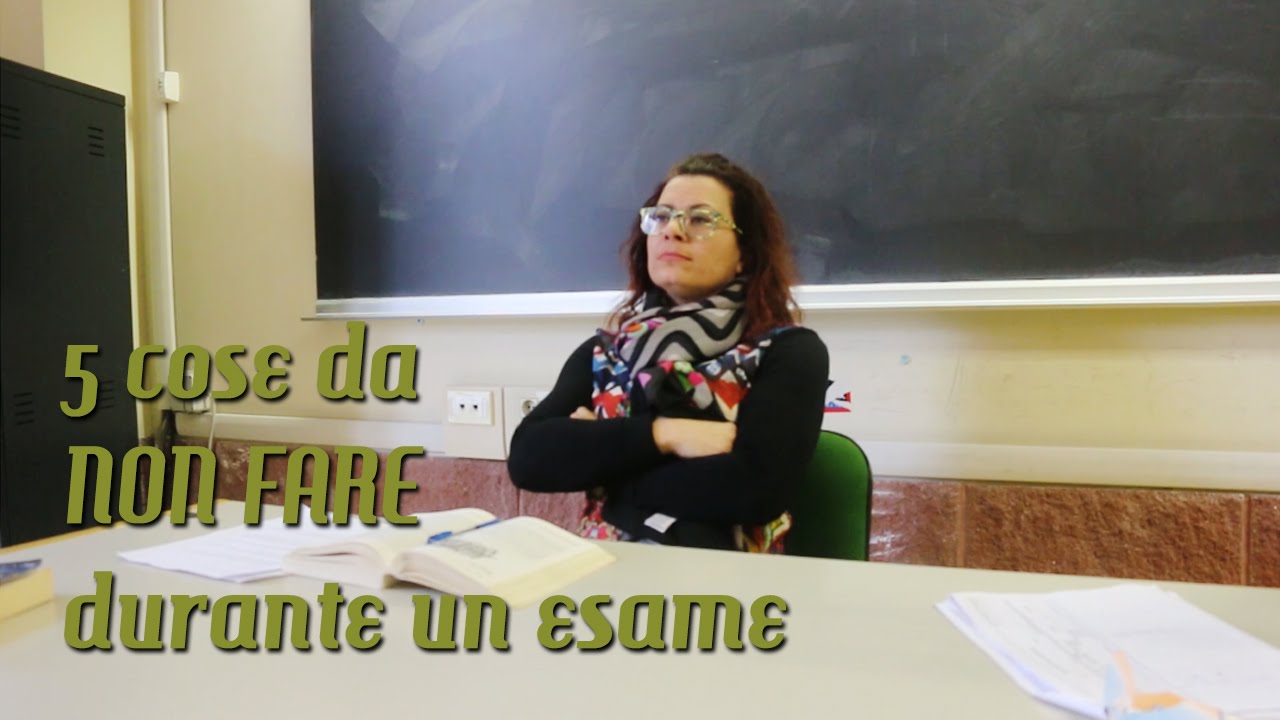 5 Cose da NON fare durante un esame - YouTube