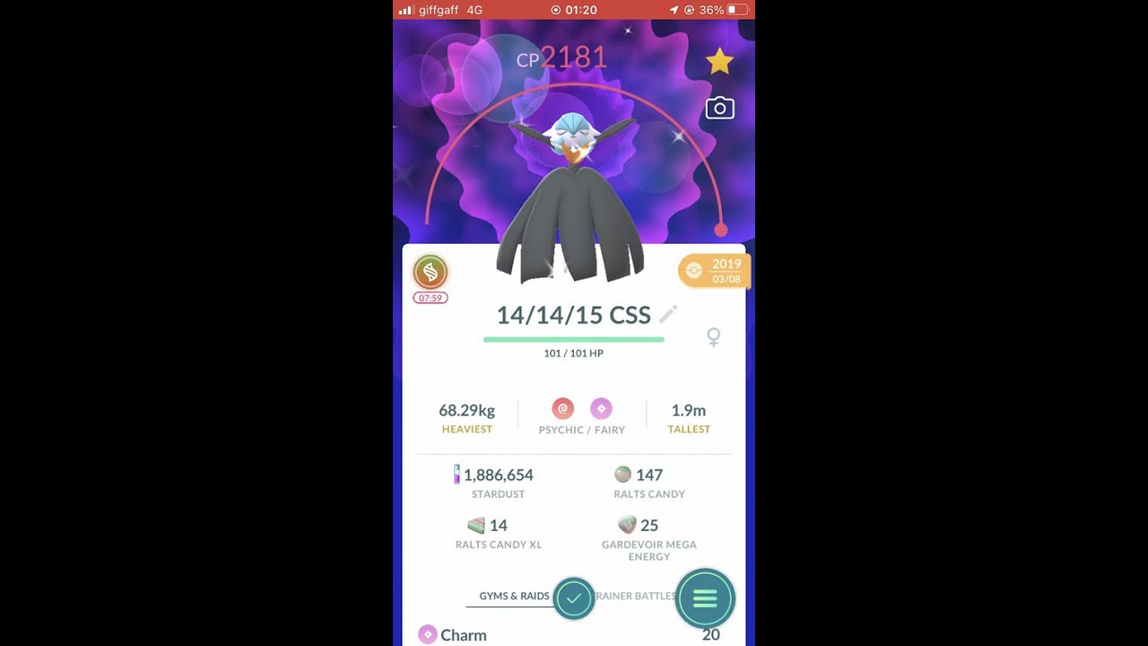 Mega Gardevoir Shiny #pokémongo #pokémongoshiny #pokémongomega #megaga