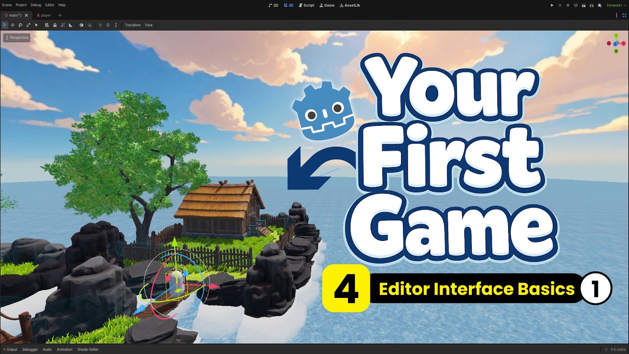 Editor Interface Basics - 01 | Godot Beginner Tutorial 🎮 - YouTube