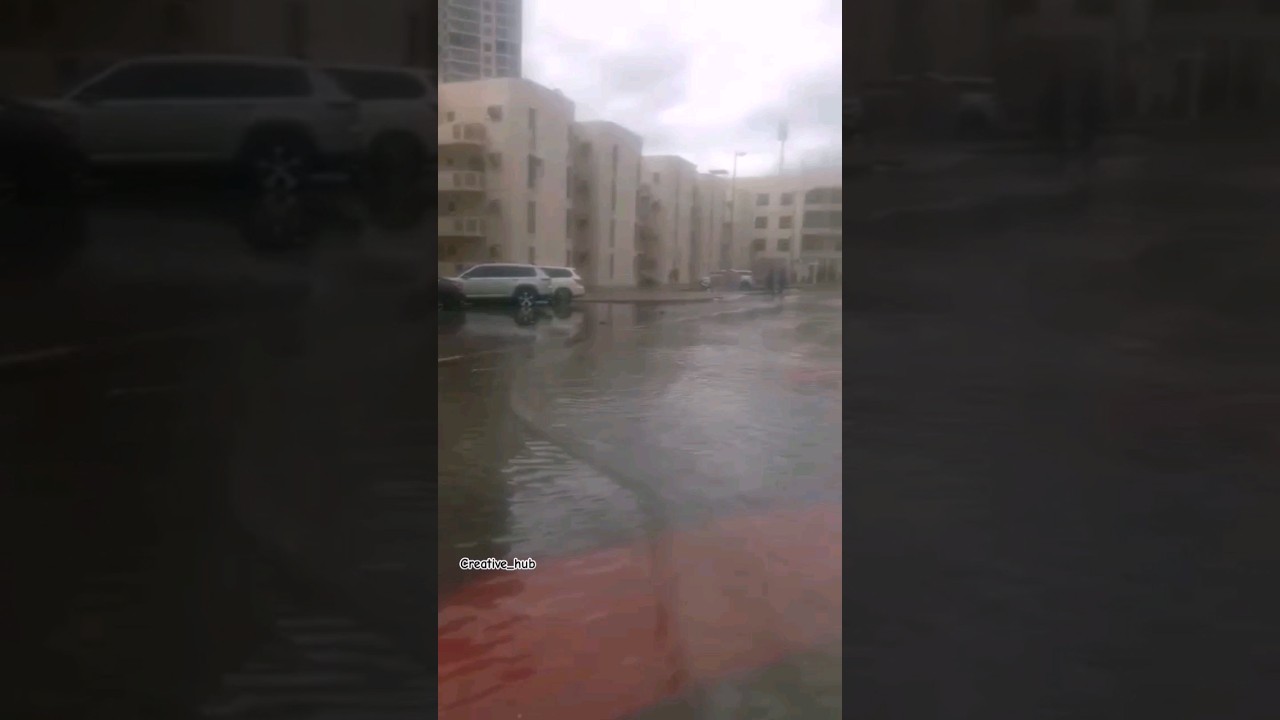 Dubai ma pani he pani   shorts  dubairain  trending  dubai  rain