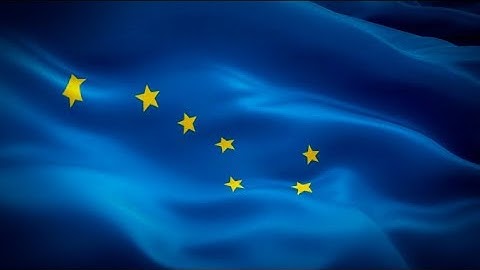 Alaska flag American State US. National 3d Anchorage flag waving. Sign of USA‎. Alaska flag HD