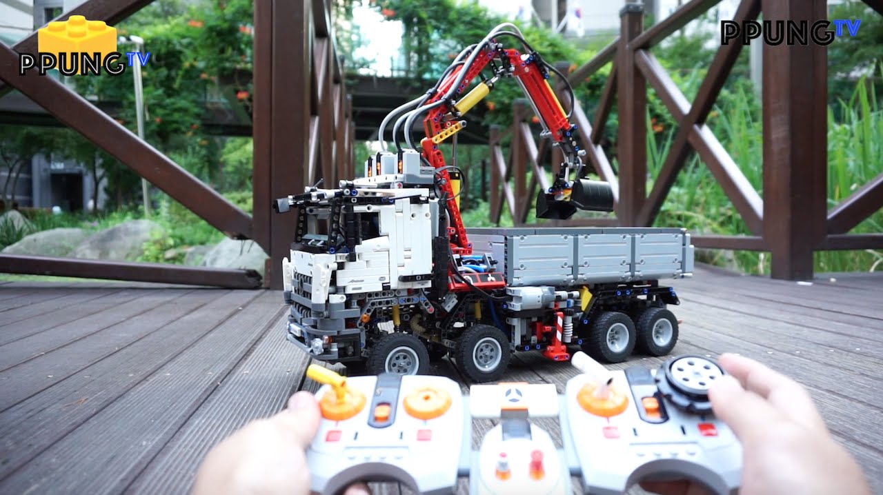 LEGO Technic 42043 RC Motorized Arocs 3245 by 뿡대디 - YouTube