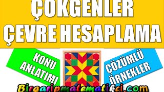 Çokgenlerde,(Kare,Dikdörtgen,Üçgen) Çevre Hesaplama Konu Anlatımı