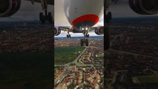 Airbus A330 Landing At London Heathrow Airport