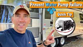 Extend the Life of Your RV Water Pump - Easy DIY Hack.  #rv #rvmaintenance #airstream