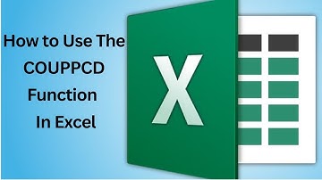 How To Use The COUPPCD Function In Excel