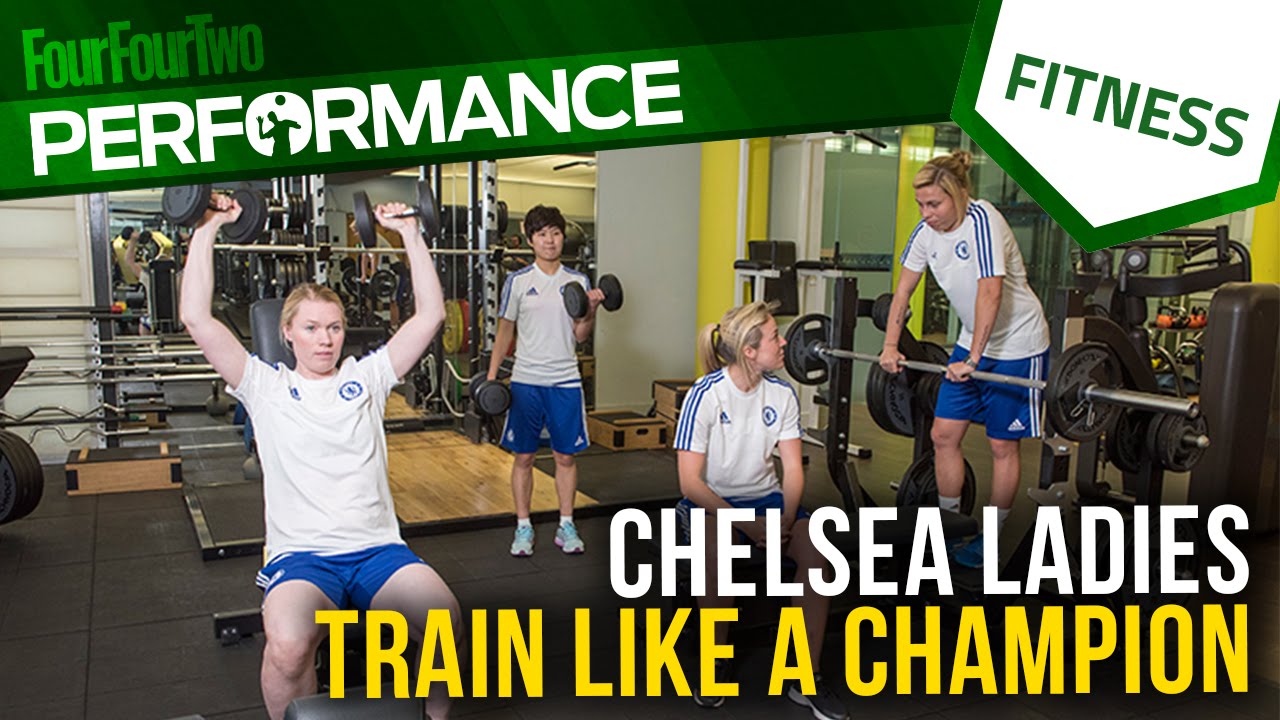 Chelsea Ladies Train like a champion Gym workout for football YouTube