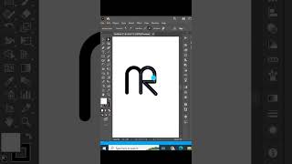 M+R Letter logo design adobe illustrator