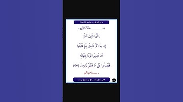 سورة الحجرات - سورة 49 - اية 06