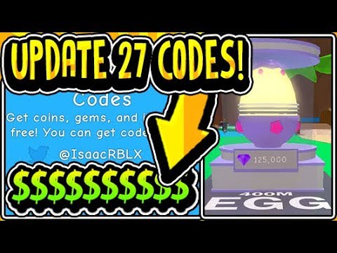 All New Feature 400m Egg Update 27 Codes 2019 Bubble Gum