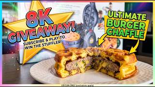 Jalapeno and Cheese Stuffed Burger in a Stuffed Chaffle....Oh My! GIVEAWAY IS OVER!