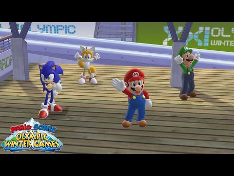 Mario & Sonic at the Olympic Winter Games (Wii) [4K] - Festival Mode (Team)