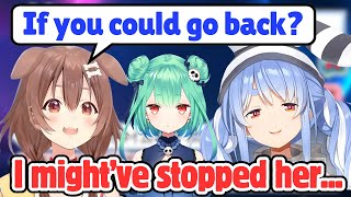 Korone Asks Pekora What She'd Want To Redo if She Could Go Back in Time[Hololive/EngSub/JpSub]