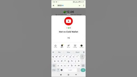 SEED Verify Code | Hot vs Cold Wallet | SEED