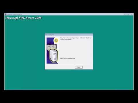 Install SQL Server 2000 on Window 7 64bit