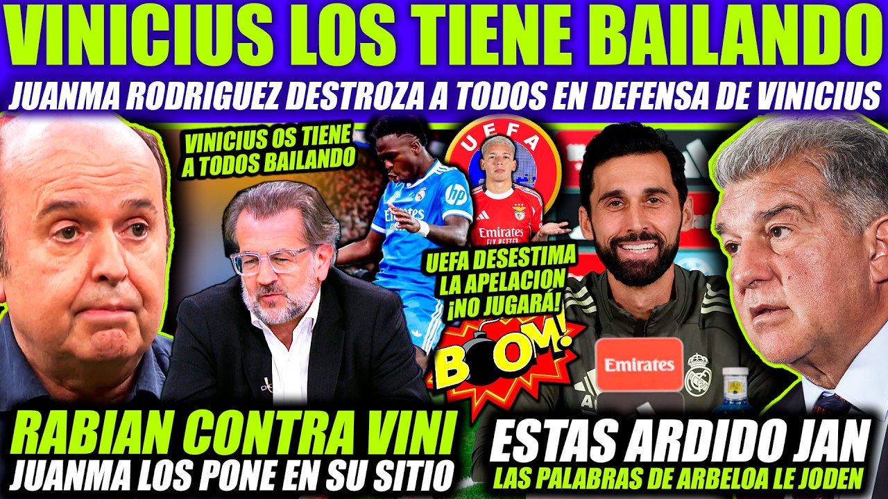 🔥 JUANMA RODRIGUEZ REVIENTA A TONI FREIXA EN DEFENSA DE VINICIUS   LAPORTA ARDIDO CON ARBELOA