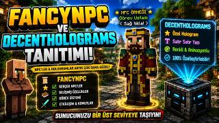 MINECRAFT NPC AND HOLOGRAM PLUGIN!! | FANCYNPC & DECENTHOLOGRAMS