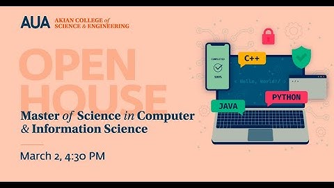 Master of Science in Computer and Information Science | Open House