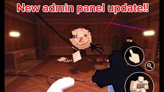 Doors access granted: admin panel update!!