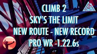 The Climb 2 Speedrun - Sky's the Limit - New Route & Pro Record, Oculus Quest Skyscraper VR Climbing