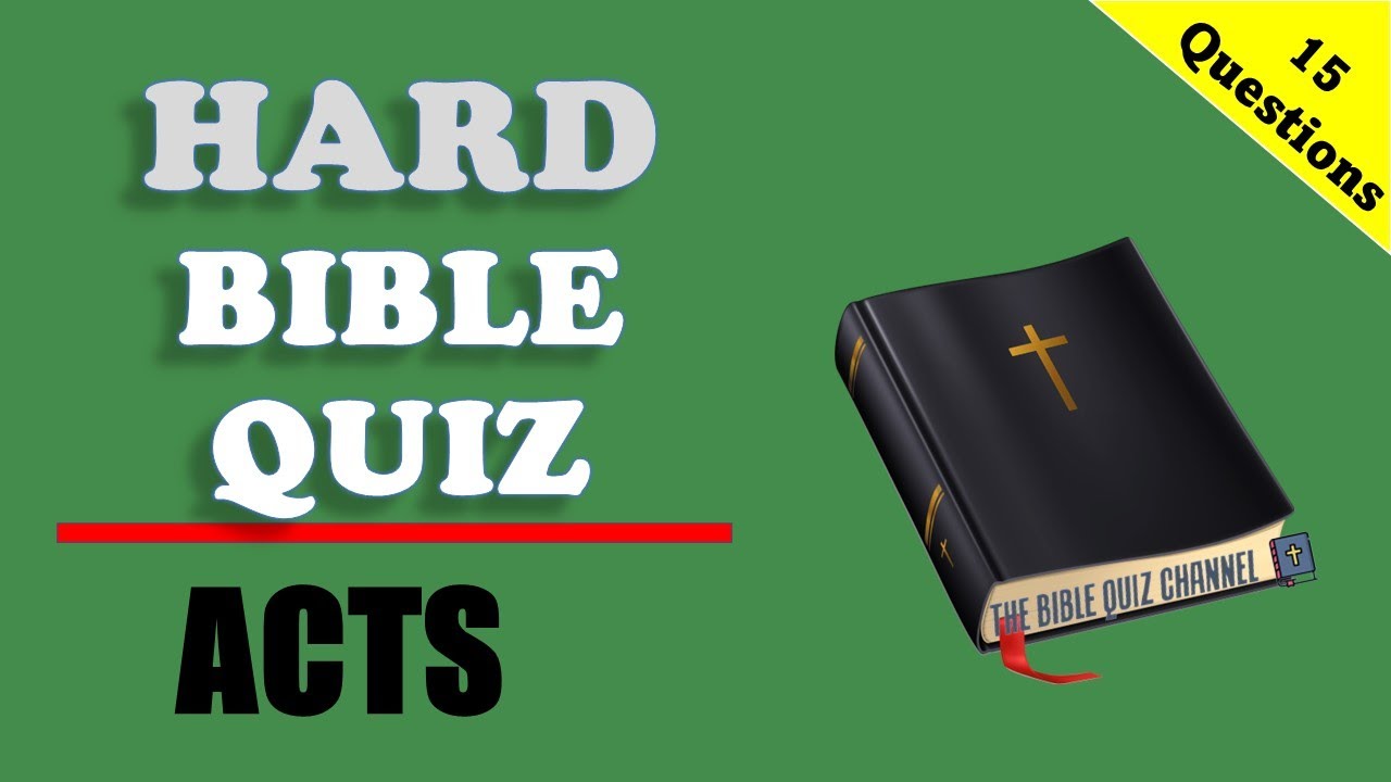 BIBLE QUIZ 📺 | Acts of the Apostles 📚 | Questions and Answers 