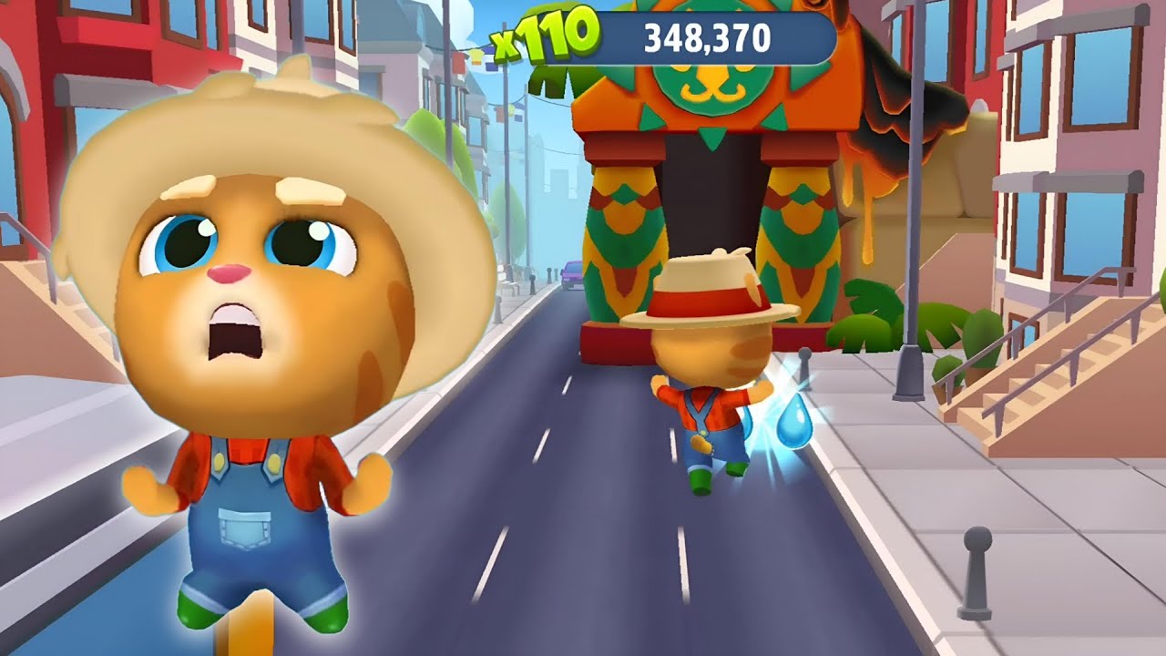 Talking Tom Gold Run - Ginger - Full Screen - Loki Games (Android, iOS ...