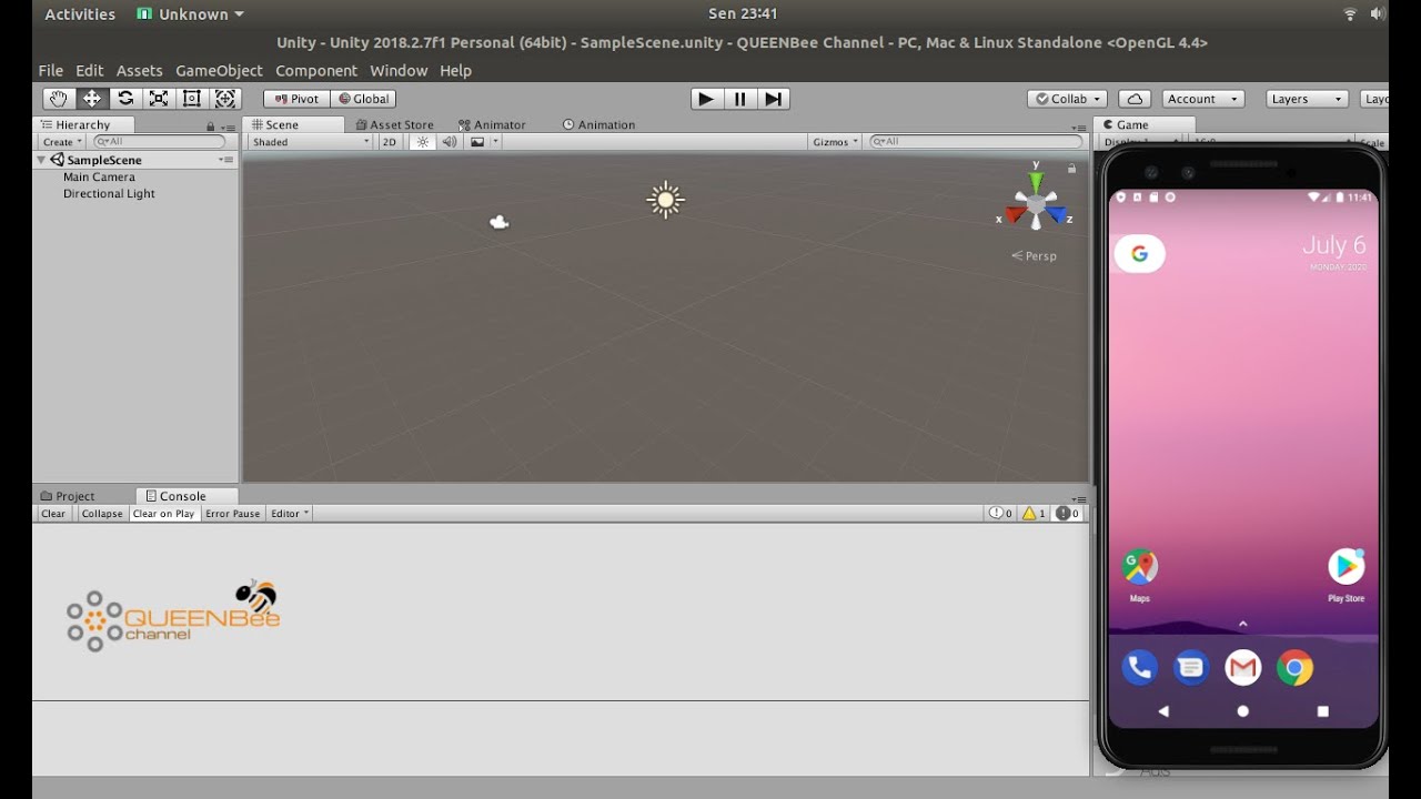Test Unity3D Game on a mobile device - YouTube