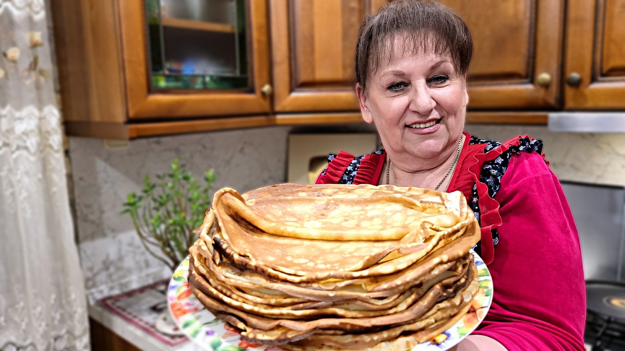 Этому трюку меня научила Мама! Просто обожаю такие блины.