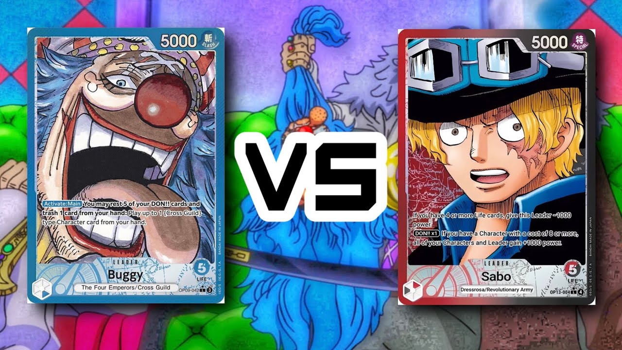 (OP13) Синий багги против красно-черного сабо