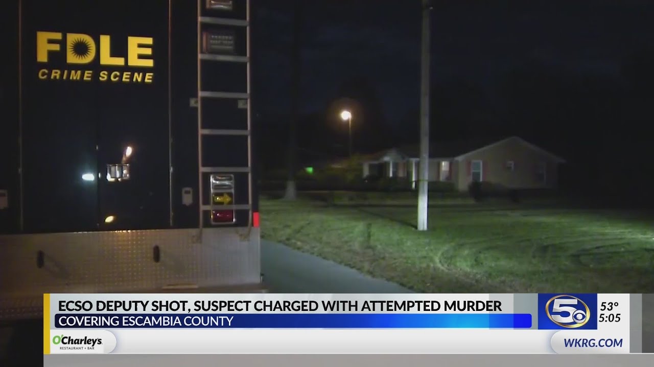 Escambia County deputy injured in shooting released from hospital - YouTube