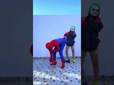 Spider-Man Vs Joker in Fart Battle 💨 #shorts #fyp #funny #spiderman